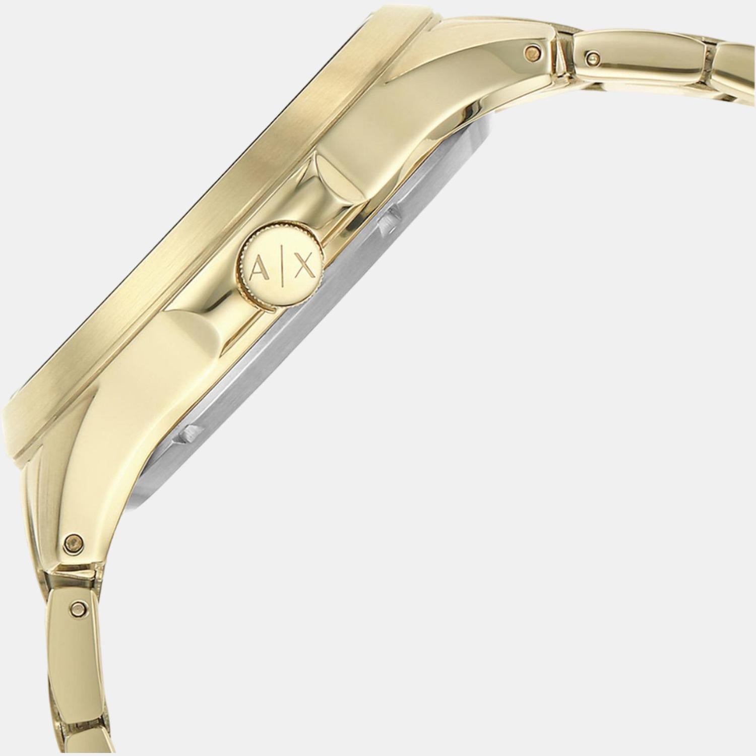 Armani Exchange Men Round Black watch