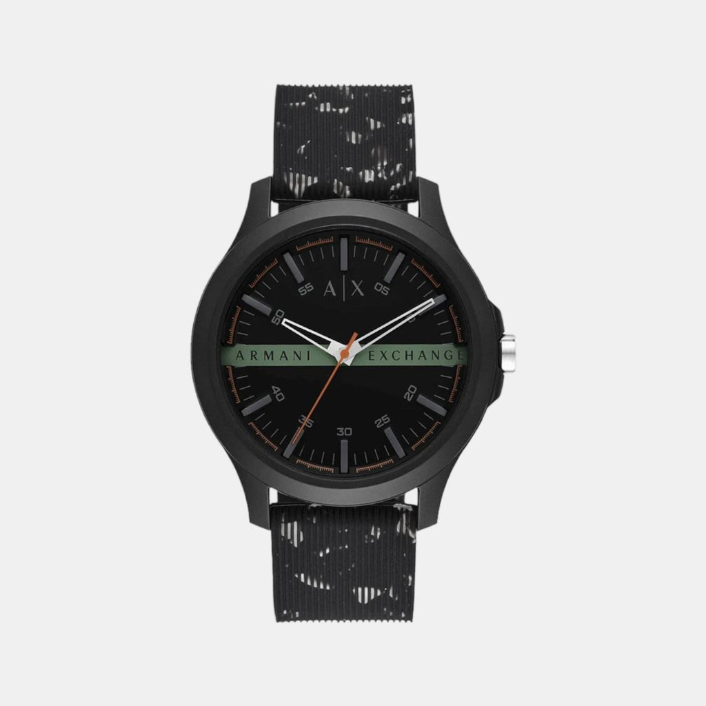 Armani Exchange Round Black Analog watch