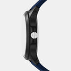 Armani Exchange Men Round Blue watch