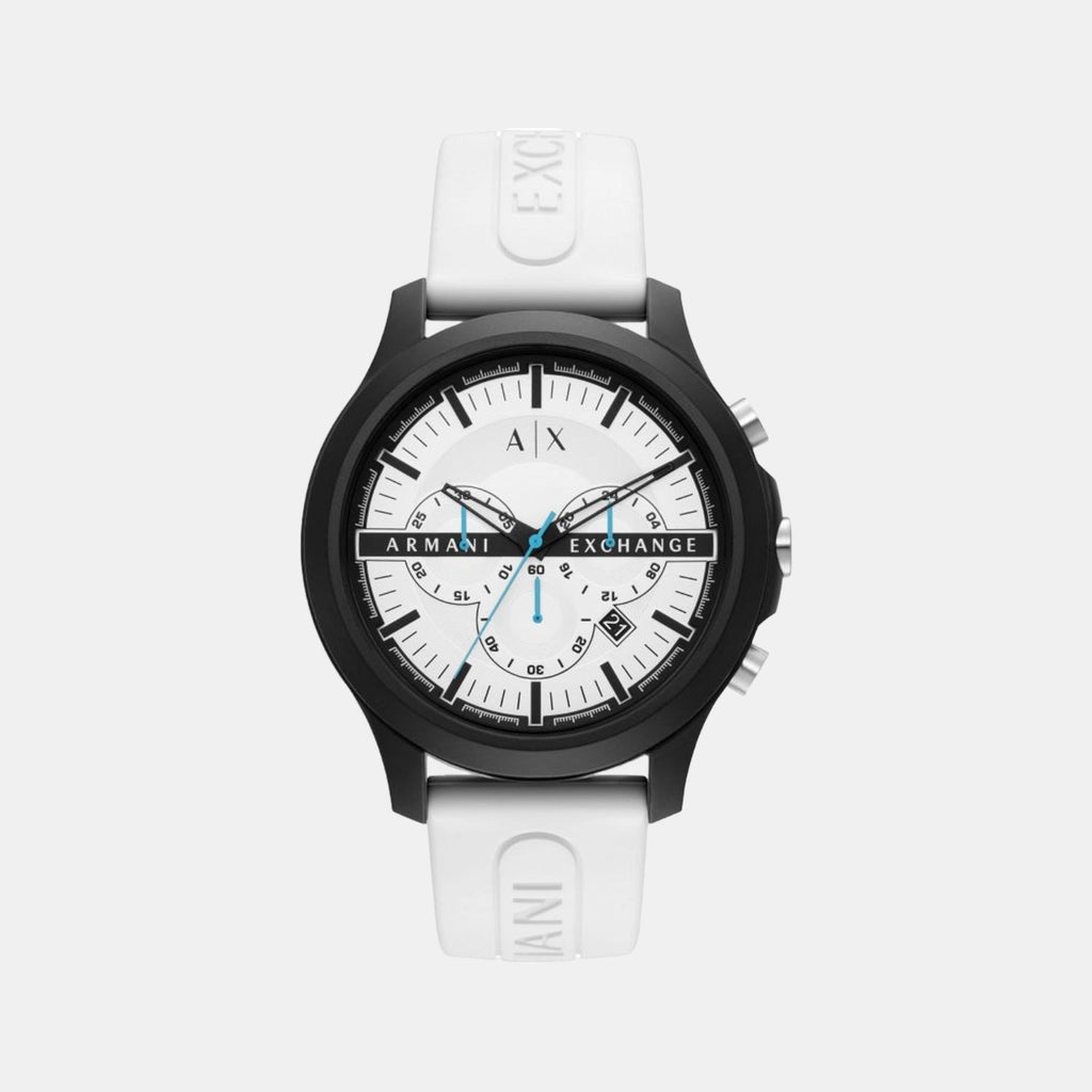 Armani Exchange Round White Chronograph watch