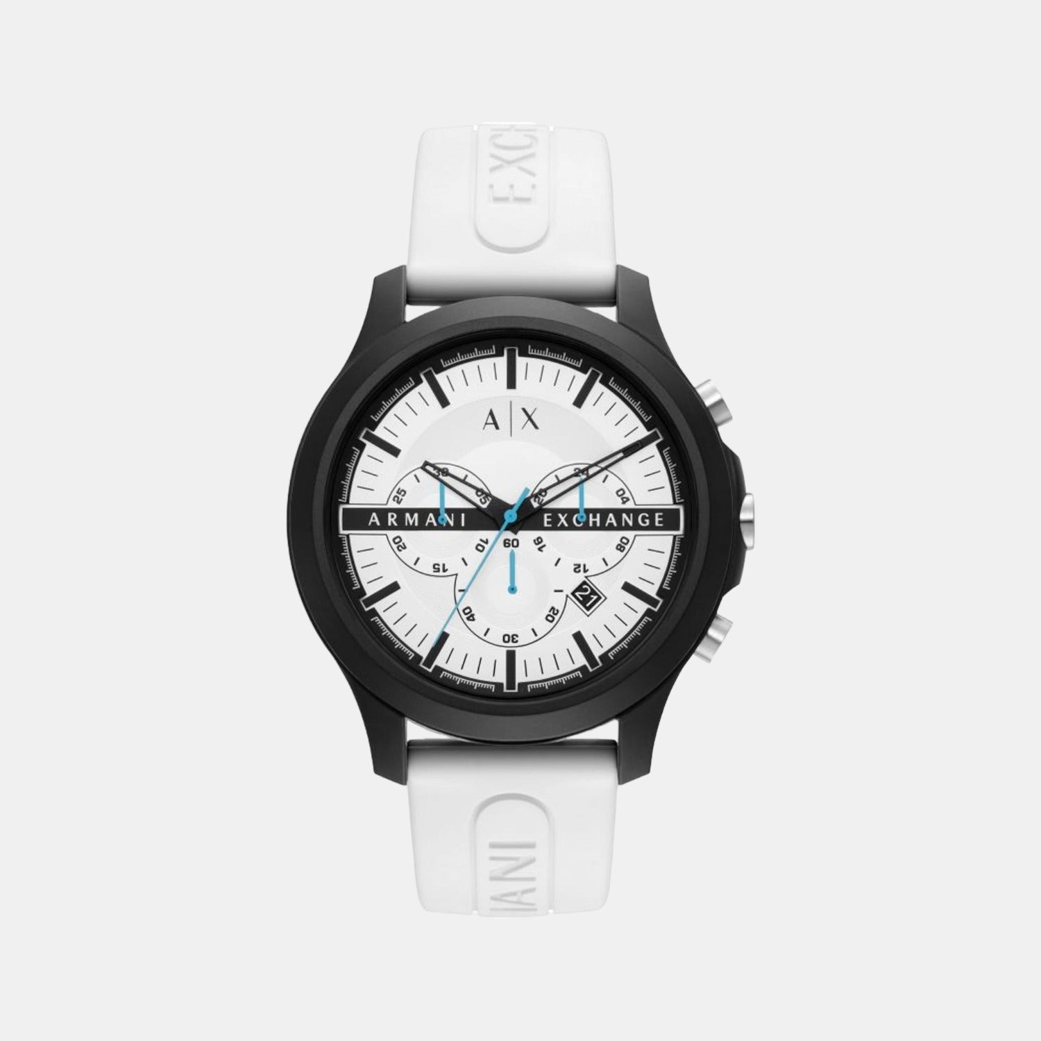 Armani Exchange Round White Chronograph watch