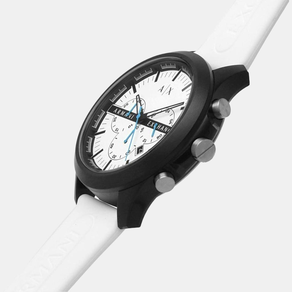 Armani Exchange Silicone Round watch