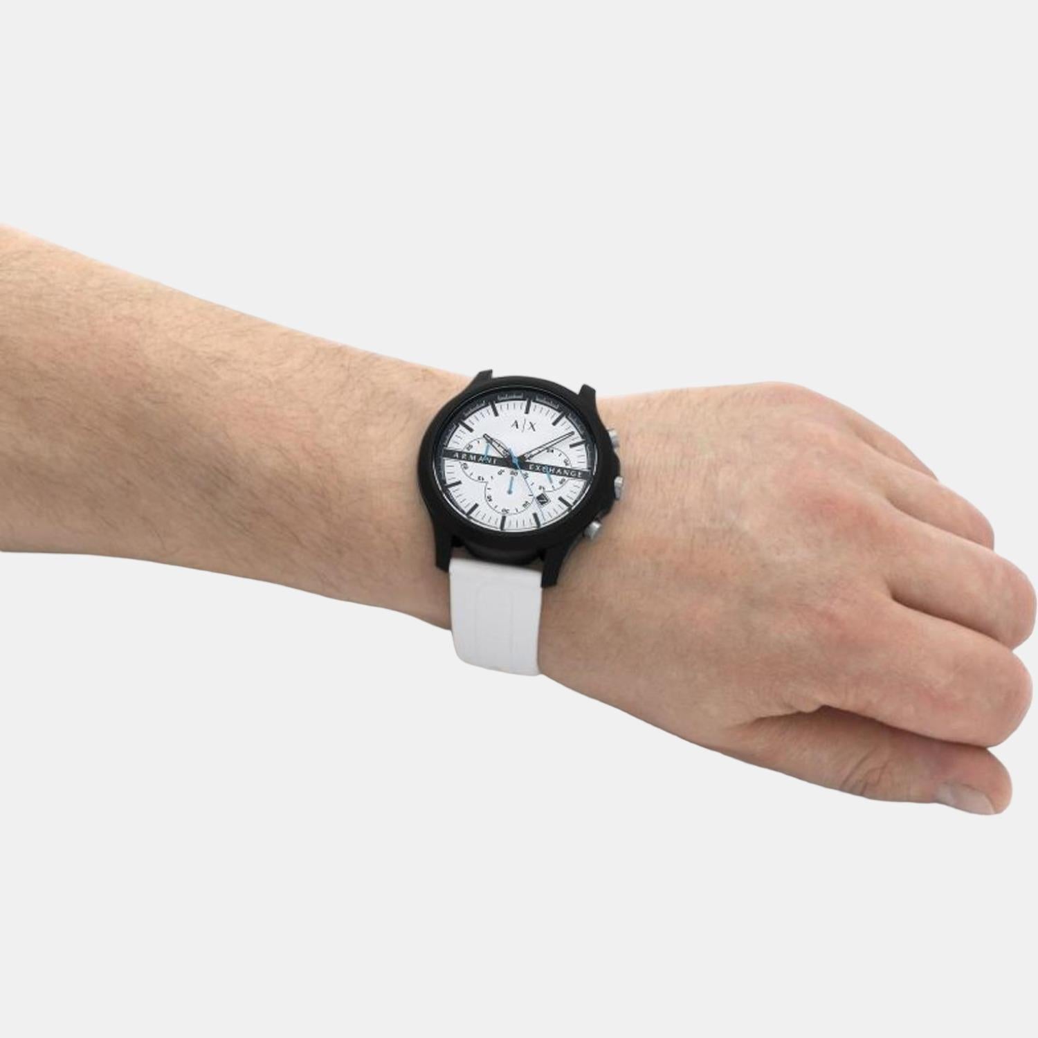 Armani Exchange 46 mm White Quartz watch