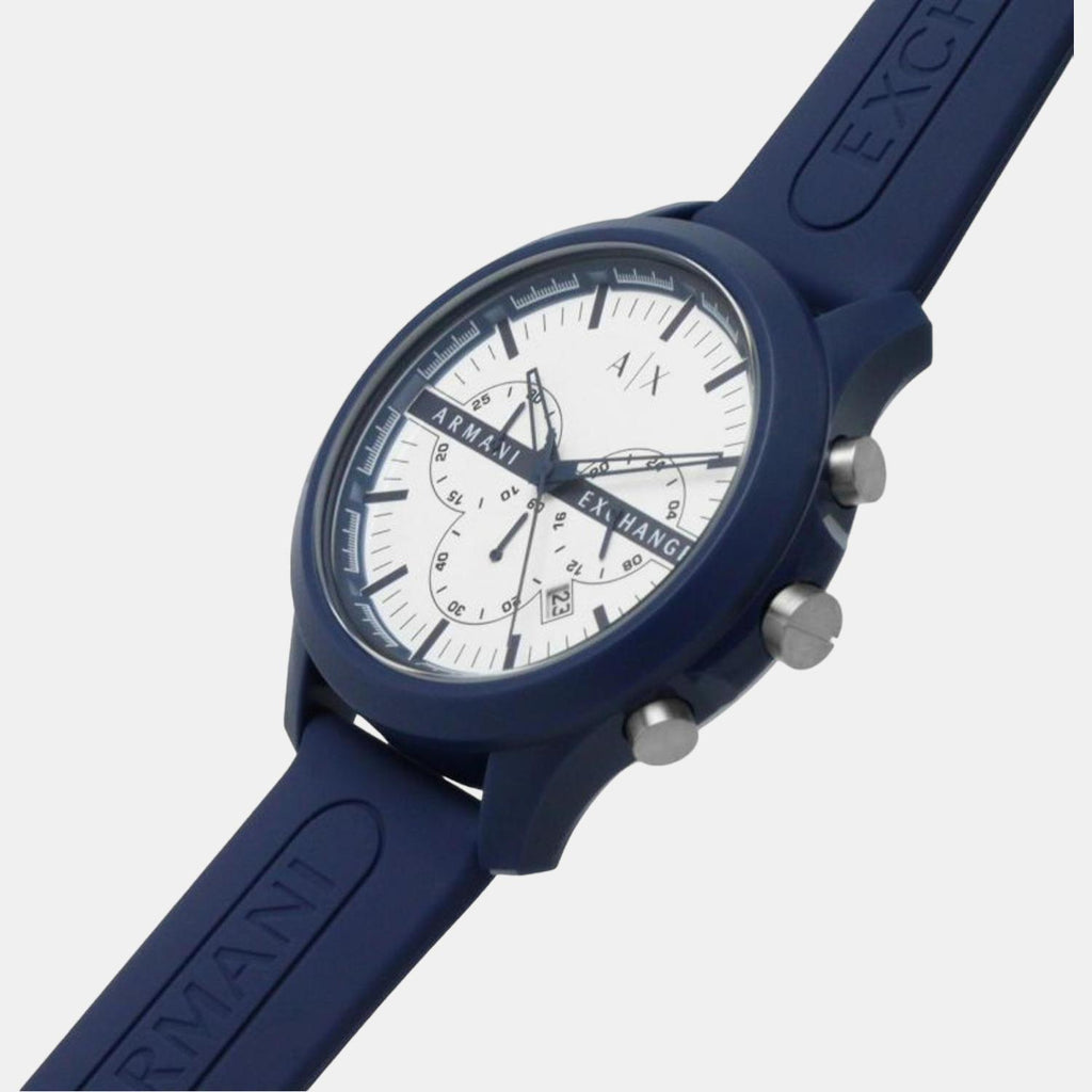Armani Exchange Silicone Round watch