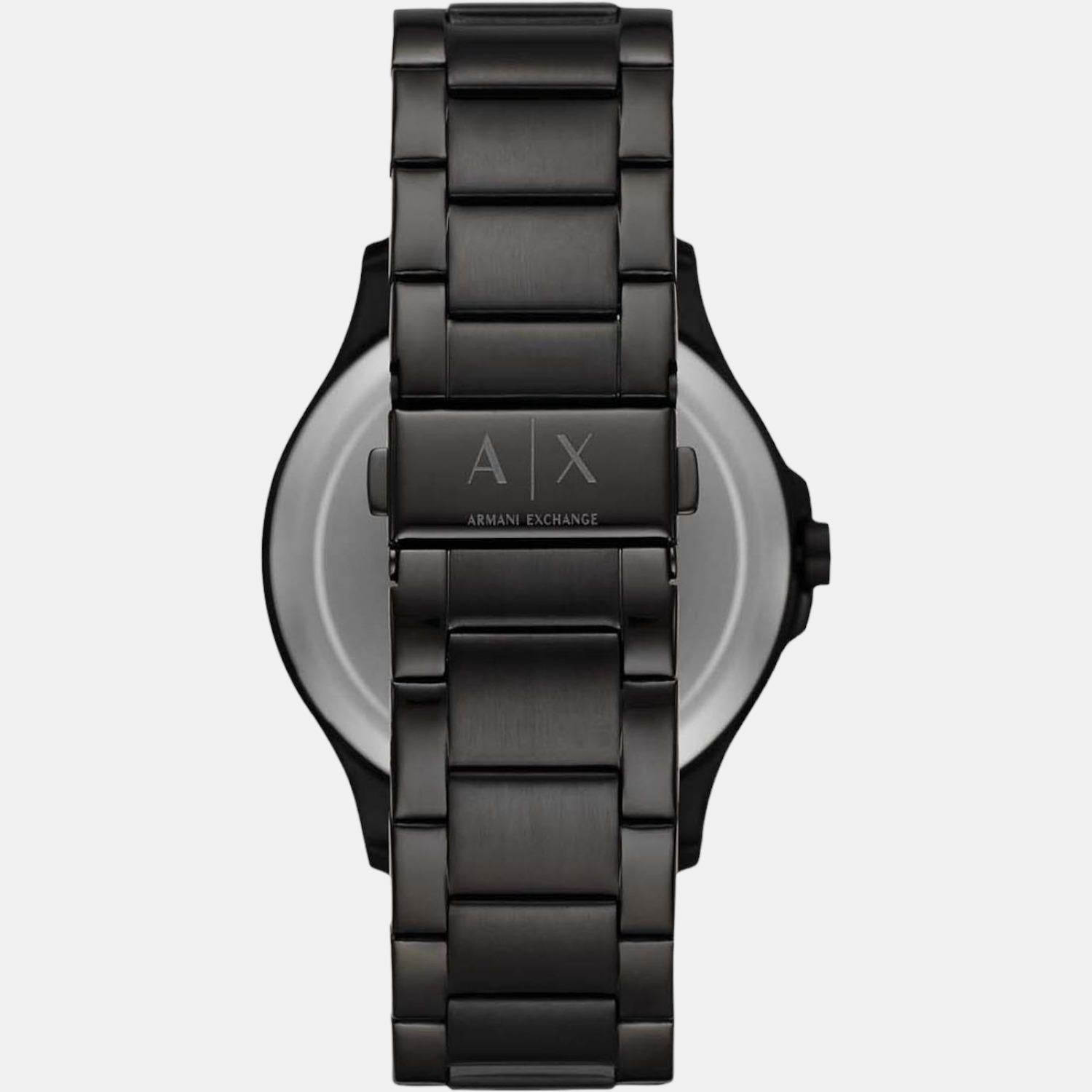 Armani Exchange Unisex Black Analog Stainless Steel Automatic