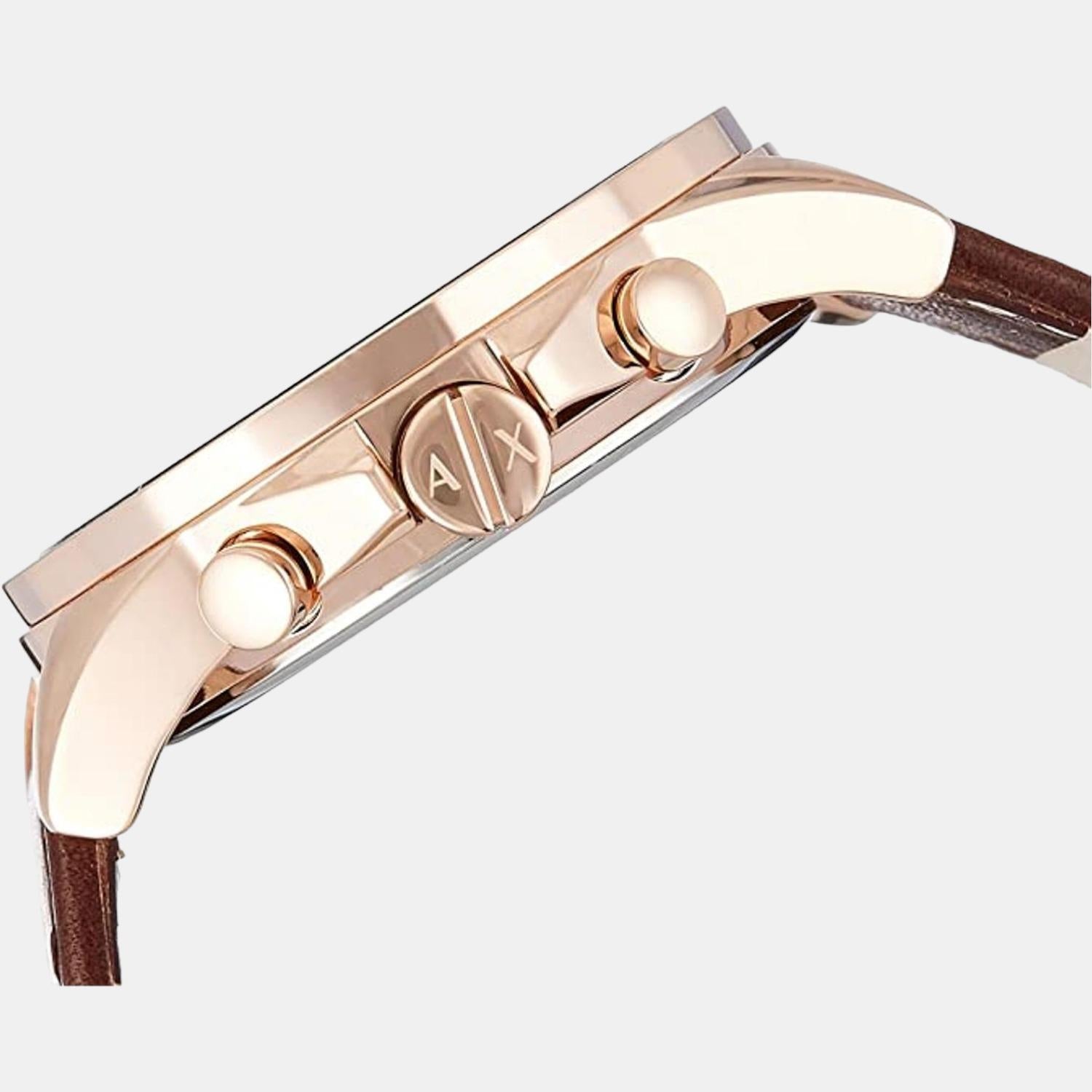 Armani Exchange Men Round Blue watch