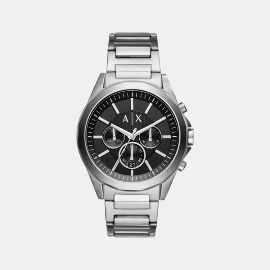 Armani Exchange Round Black Chronograph watch