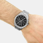 Armani Exchange Men Round Black watch