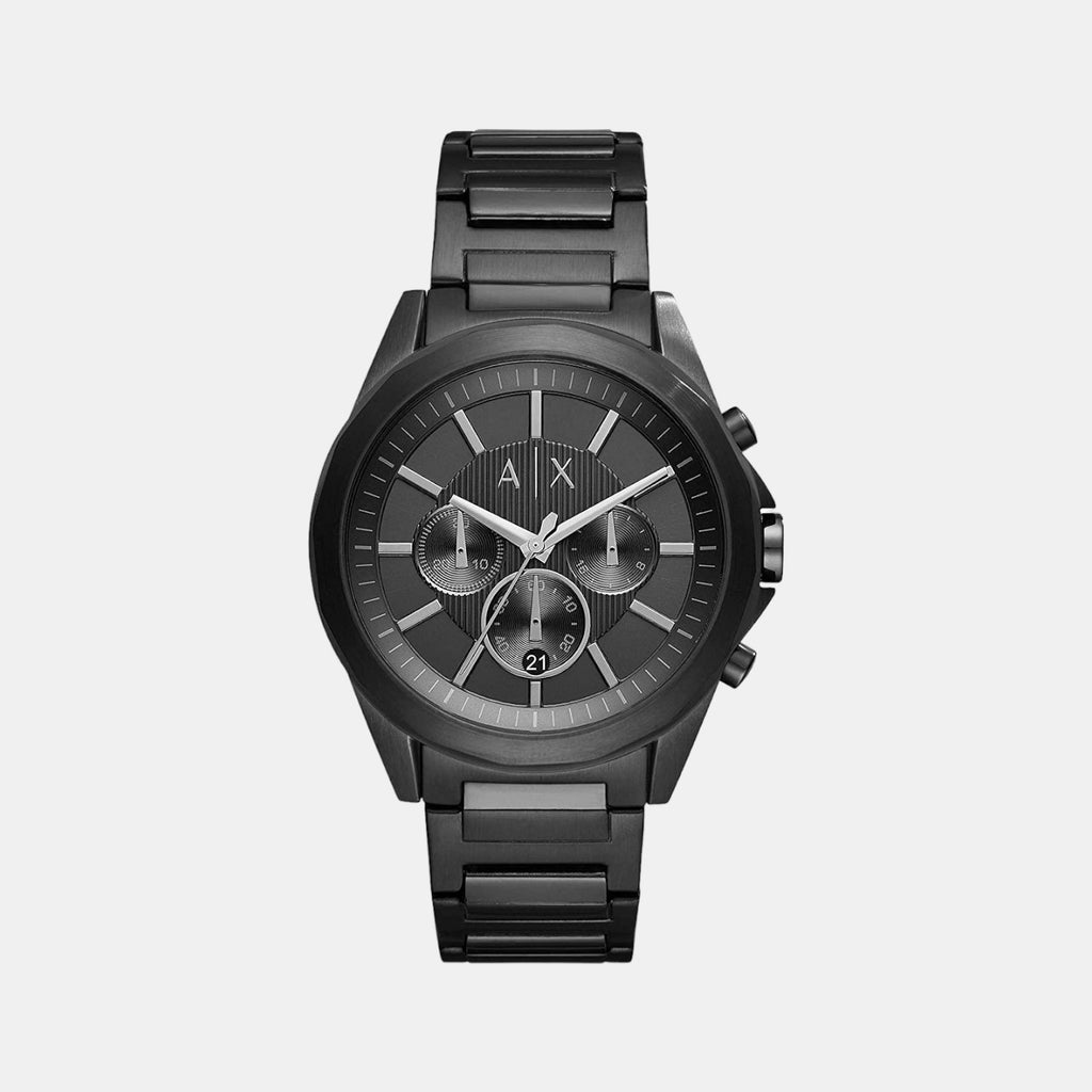 Armani Exchange Round Black Chronograph watch