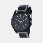 Armani Exchange Men Round Black watch
