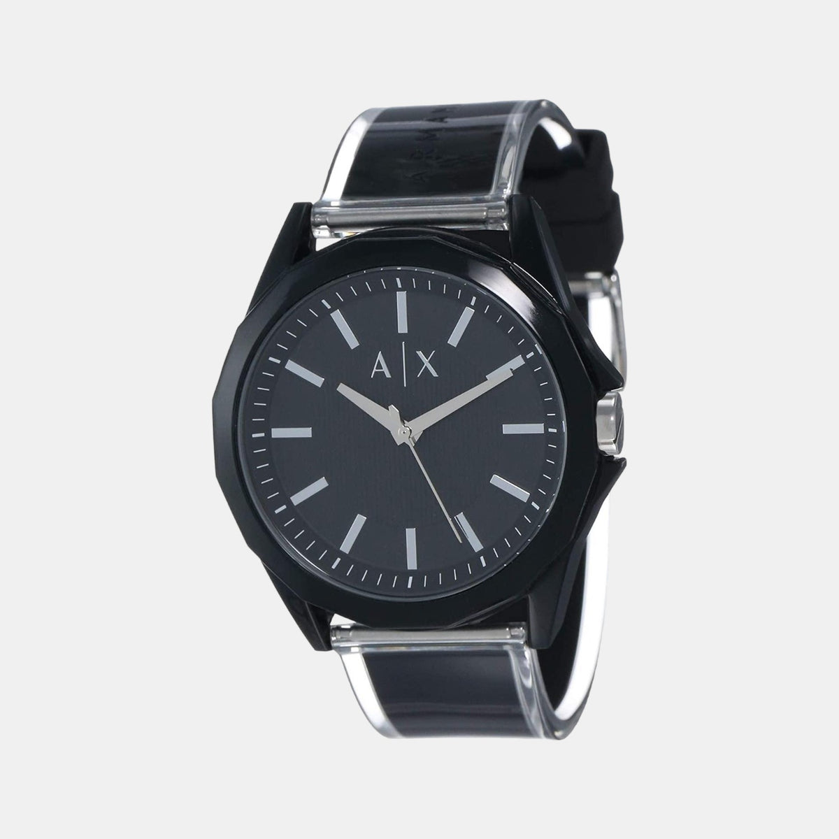 Armani Exchange Men Round Black watch