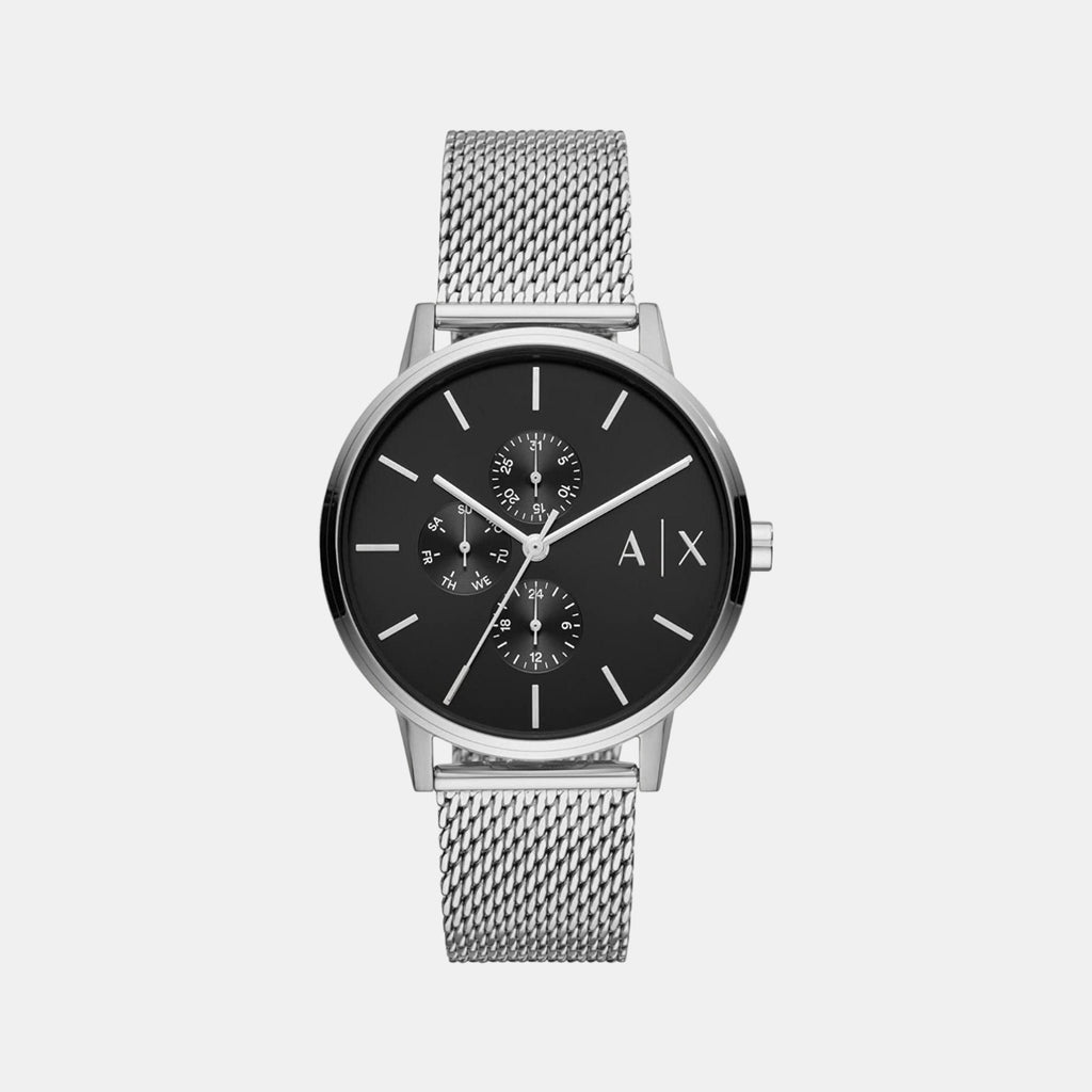 Armani Exchange Round Black Chronograph watch