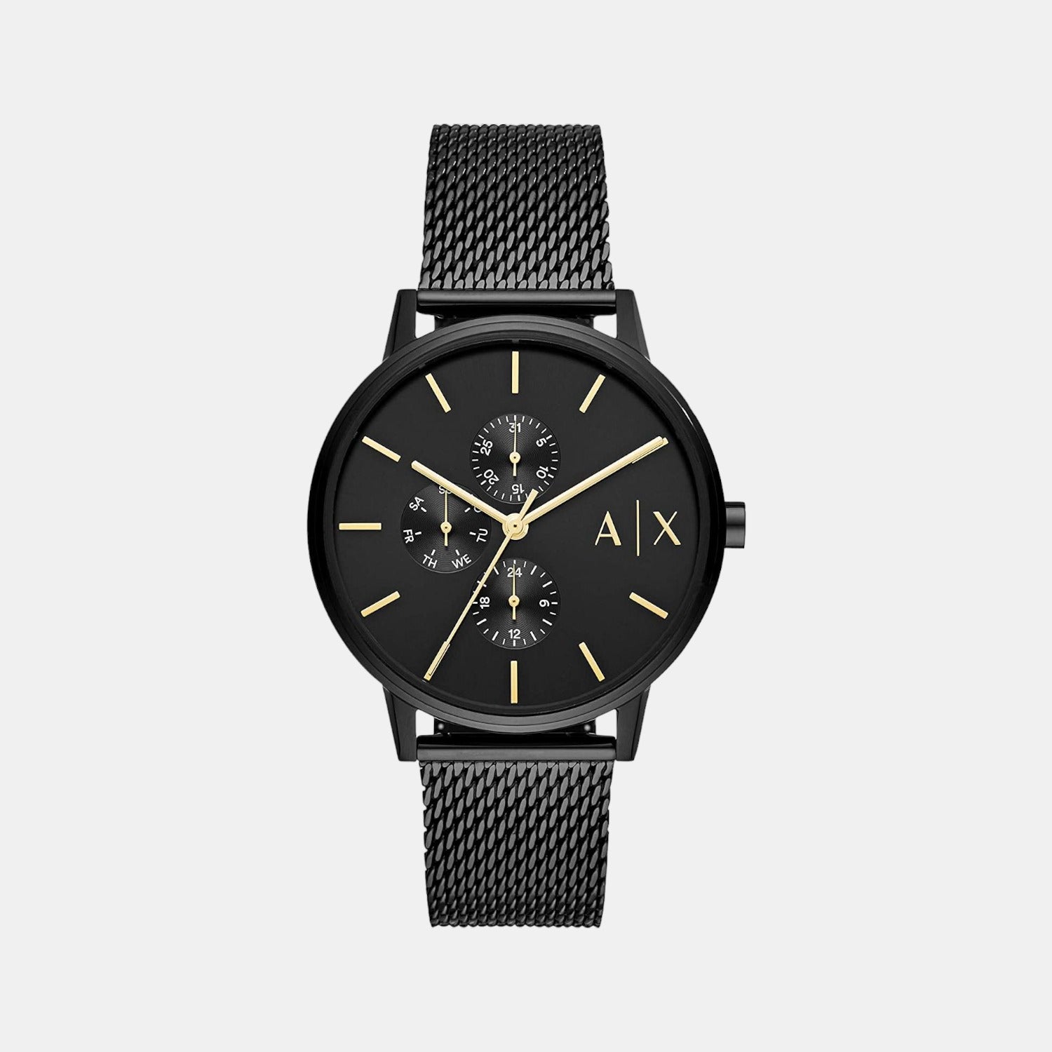 Armani Exchange Round Black Chronograph watch