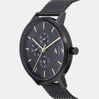 Armani Exchange Men Round Black watch