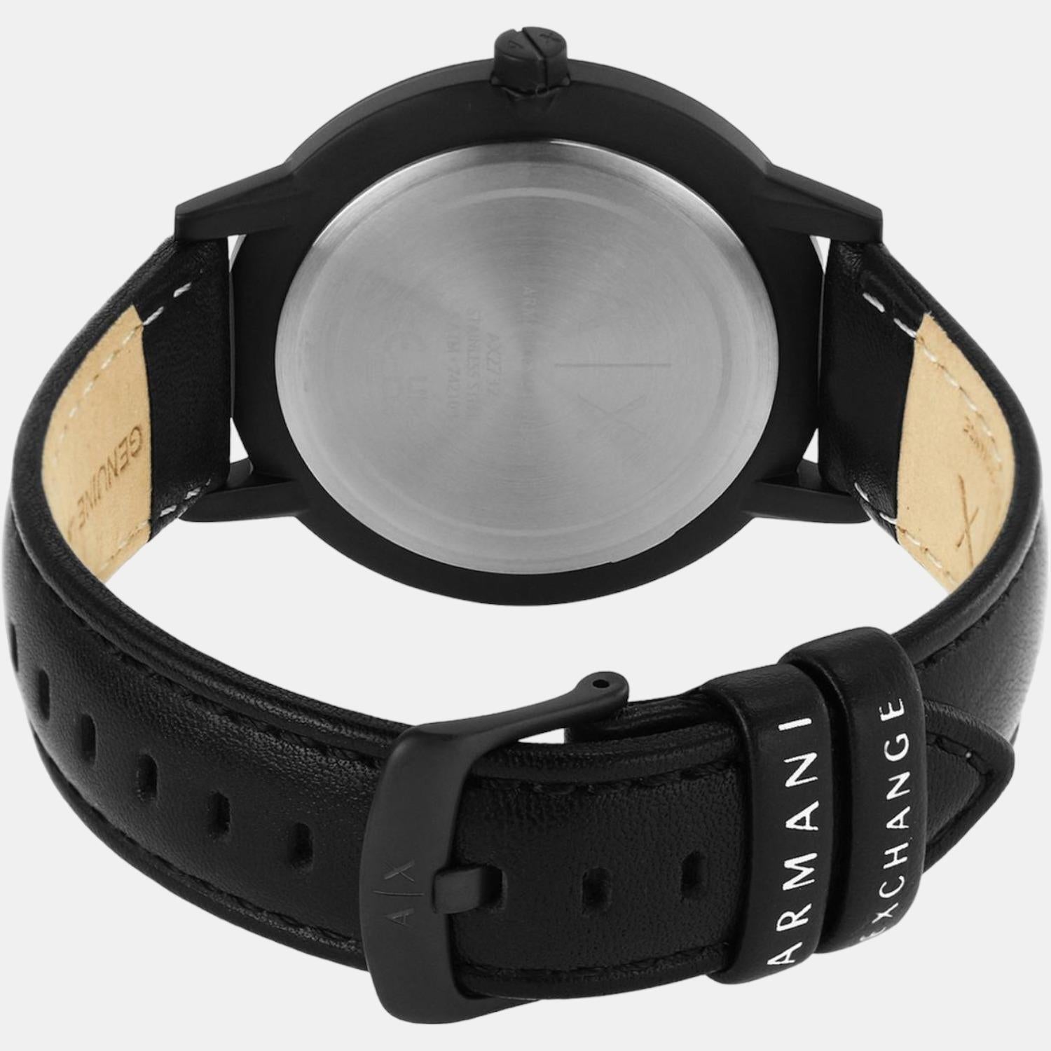 Armani Exchange Men Round Black watch