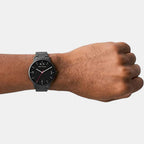 Armani Exchange Men Round Black watch
