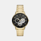 Armani Exchange Round Black Chronograph watch