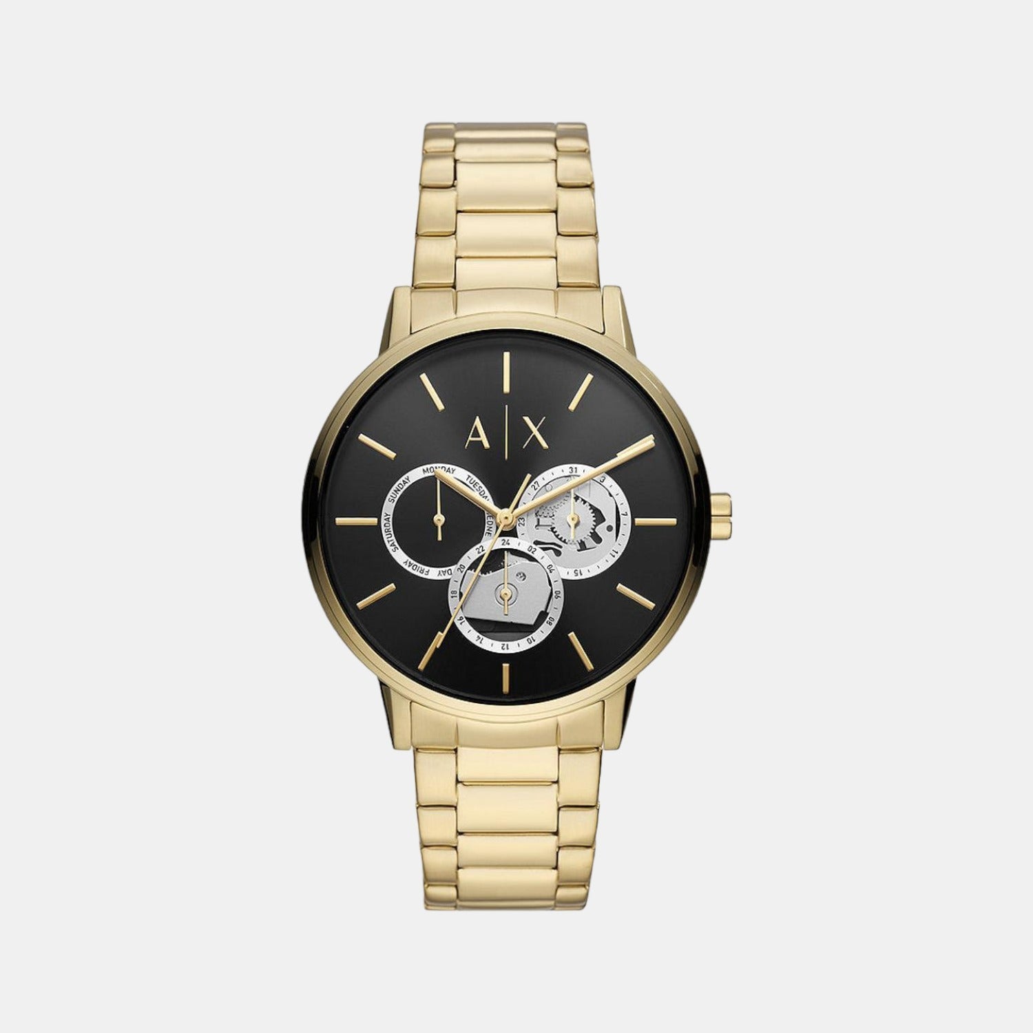 Armani Exchange Round Black Chronograph watch