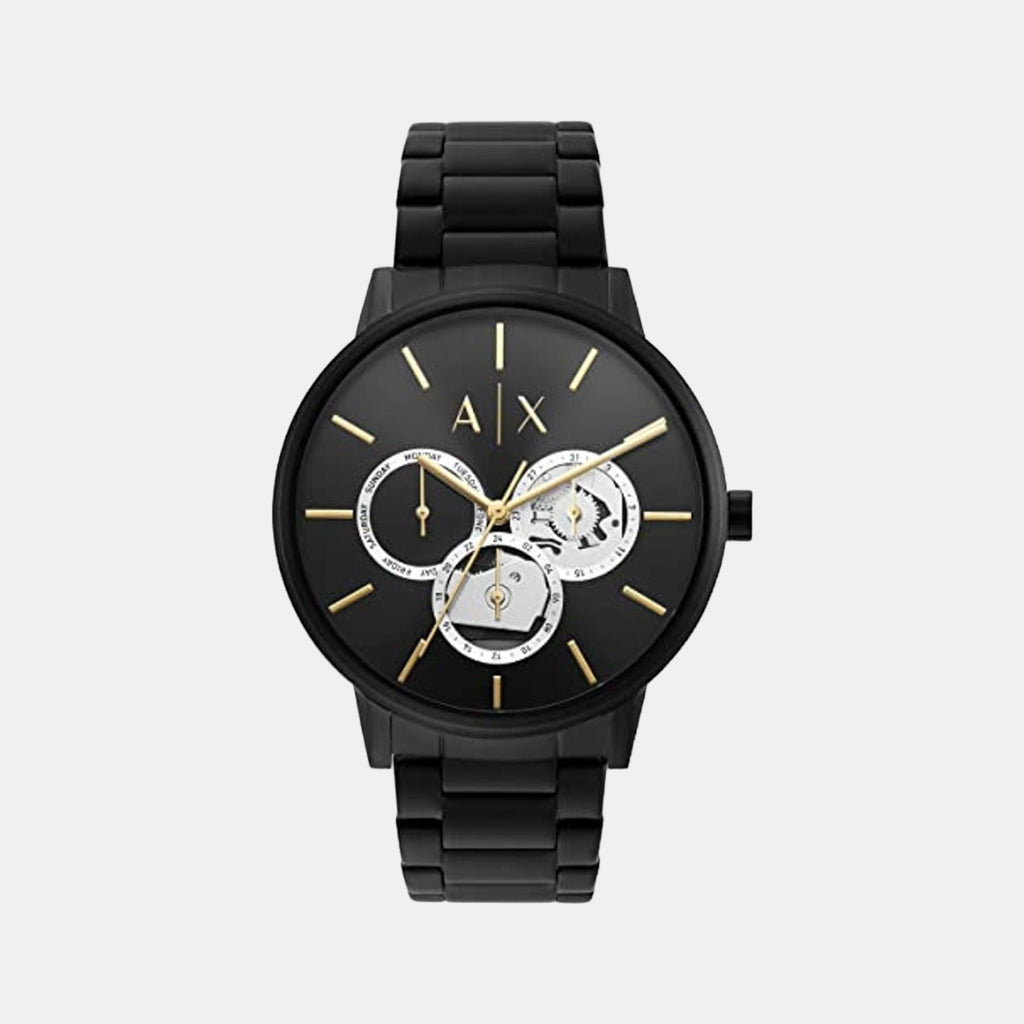 Armani Exchange Round Black Chronograph watch