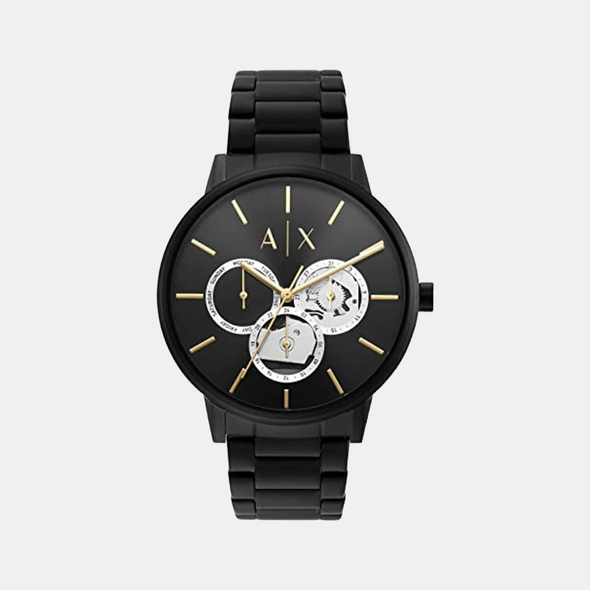 Armani Exchange Round Black Chronograph watch