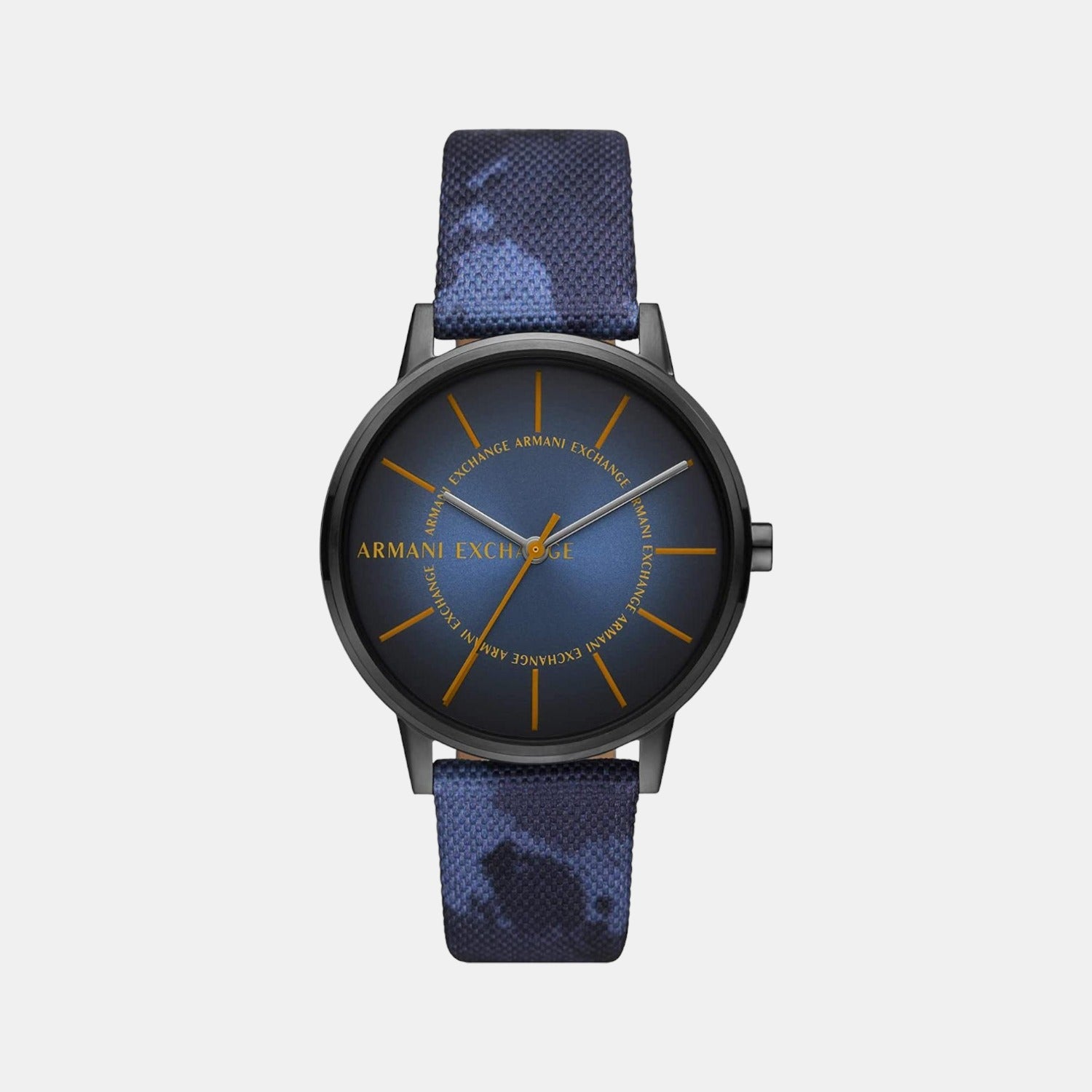 Armani exchange blue clearance dial watch