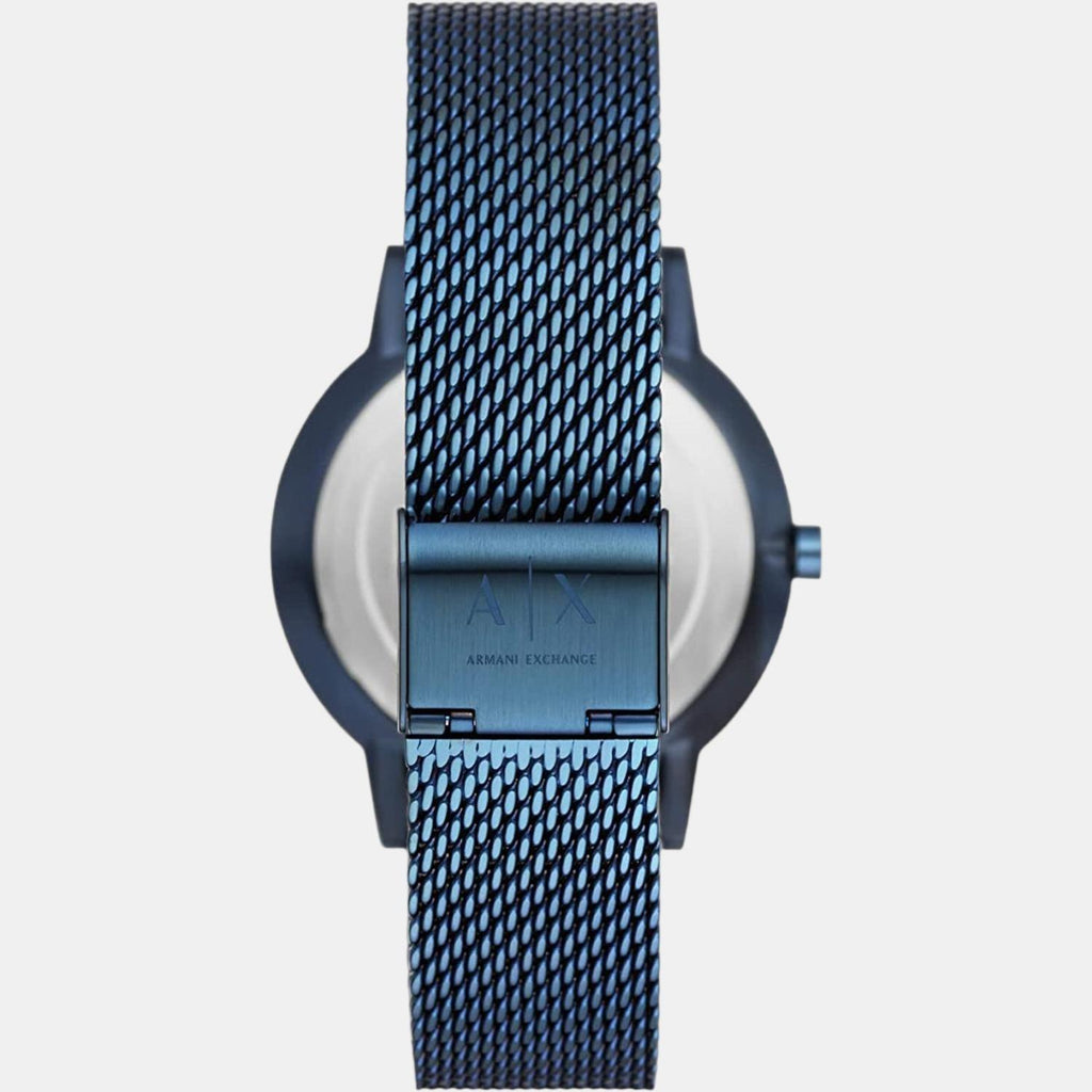 Armani Exchange Men Round Blue watch