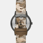 Armani Exchange Men Round Brown watch