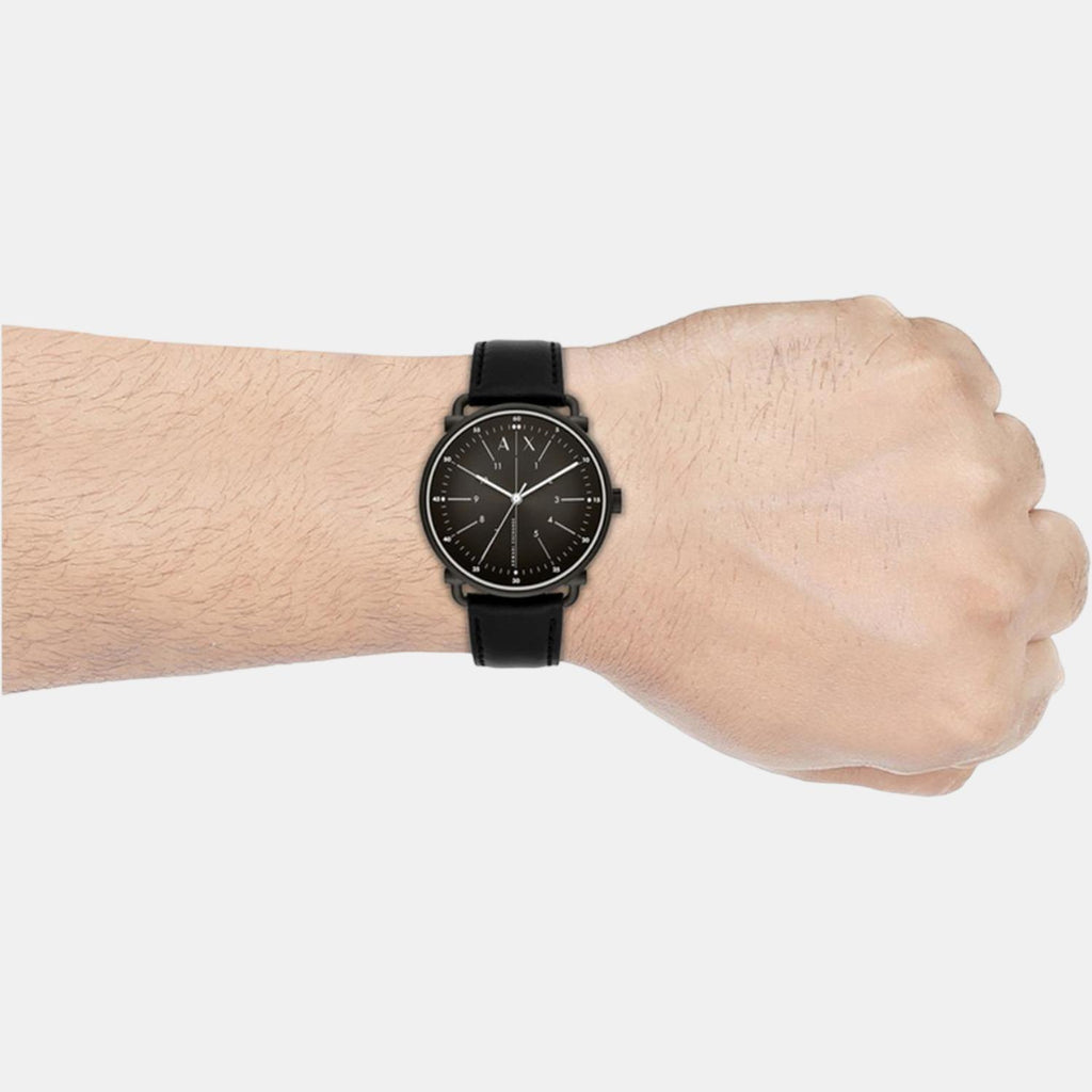 Armani Exchange Leather Black watch