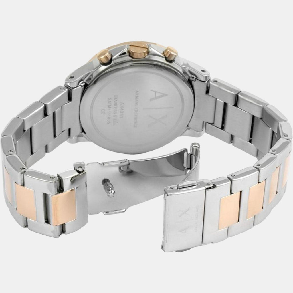 Armani Exchange Women Round Mother Of Pearl watch