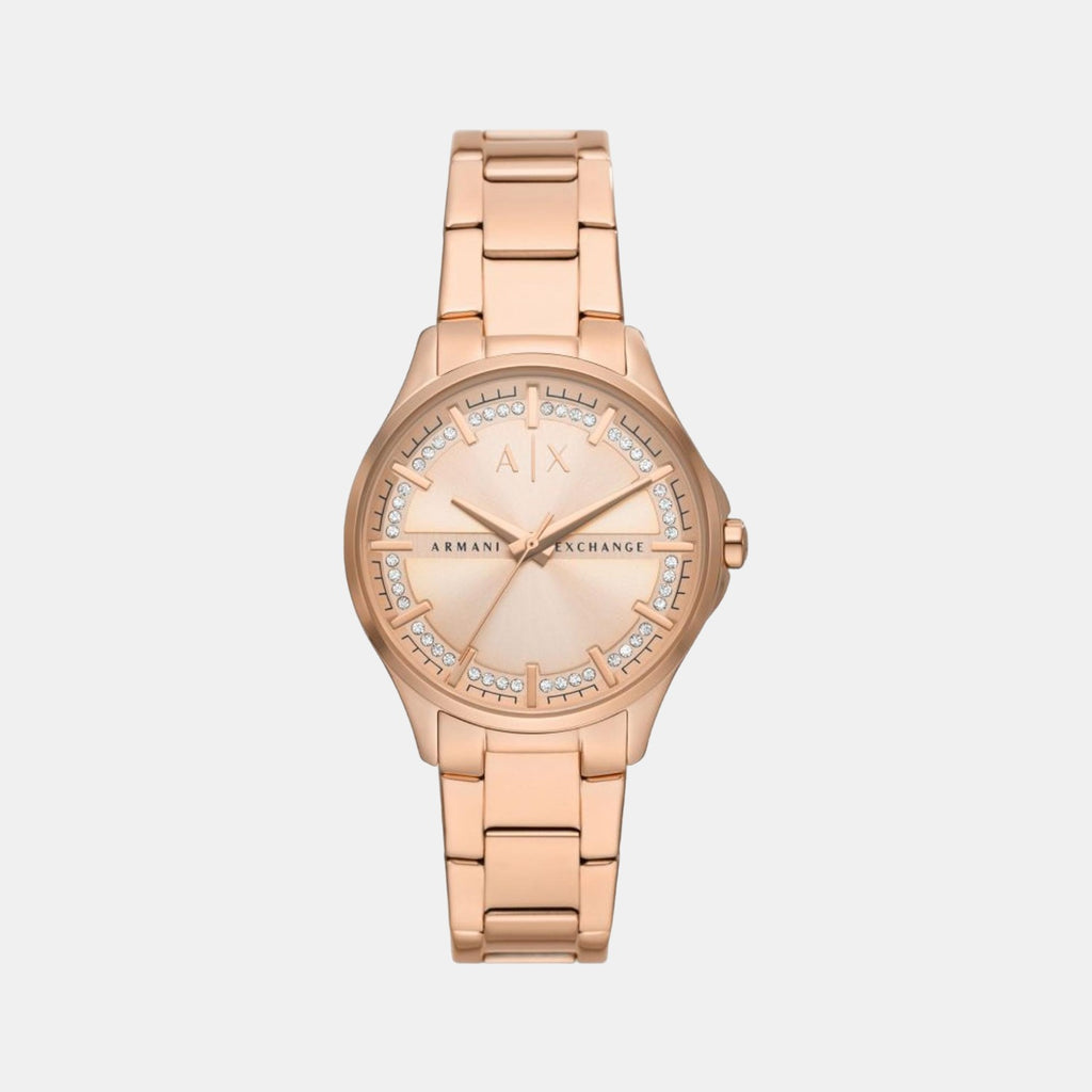 Armani Exchange Round Rose Gold Analog watch