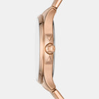 Armani Exchange Women Round Rose Gold watch