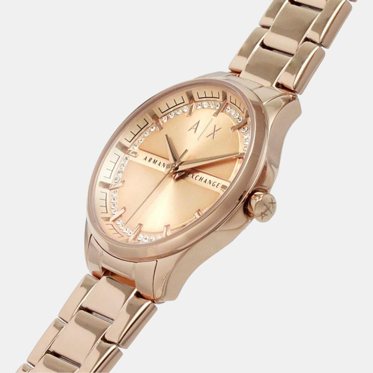 Armani Exchange Stainless Steel Rose Gold watch