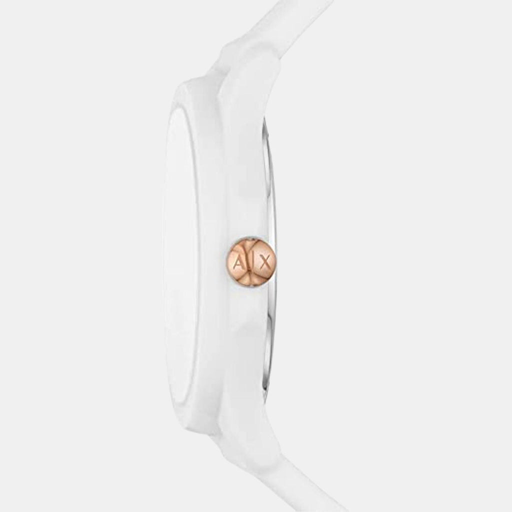 Armani Exchange Women Round White watch