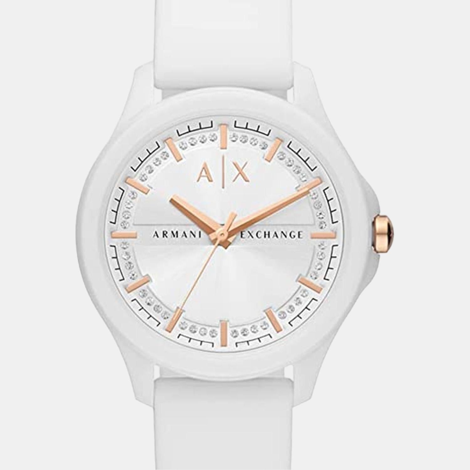Armani Exchange Silicone Round watch