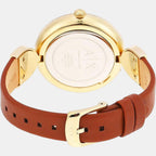 Armani Exchange Women Round Gold watch