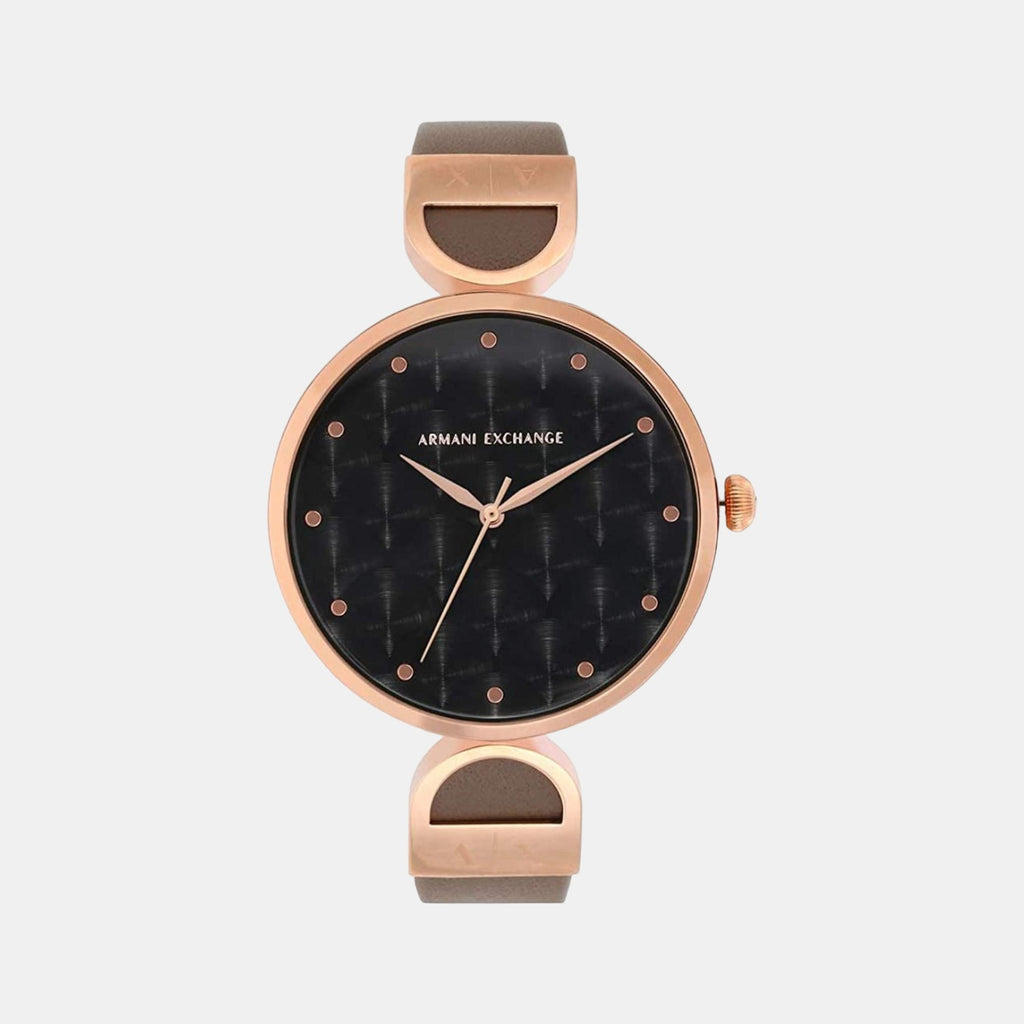 Armani Exchange Round Black Analog watch