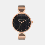 Armani Exchange Round Black Analog watch