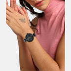 Armani Exchange Women Round Black watch