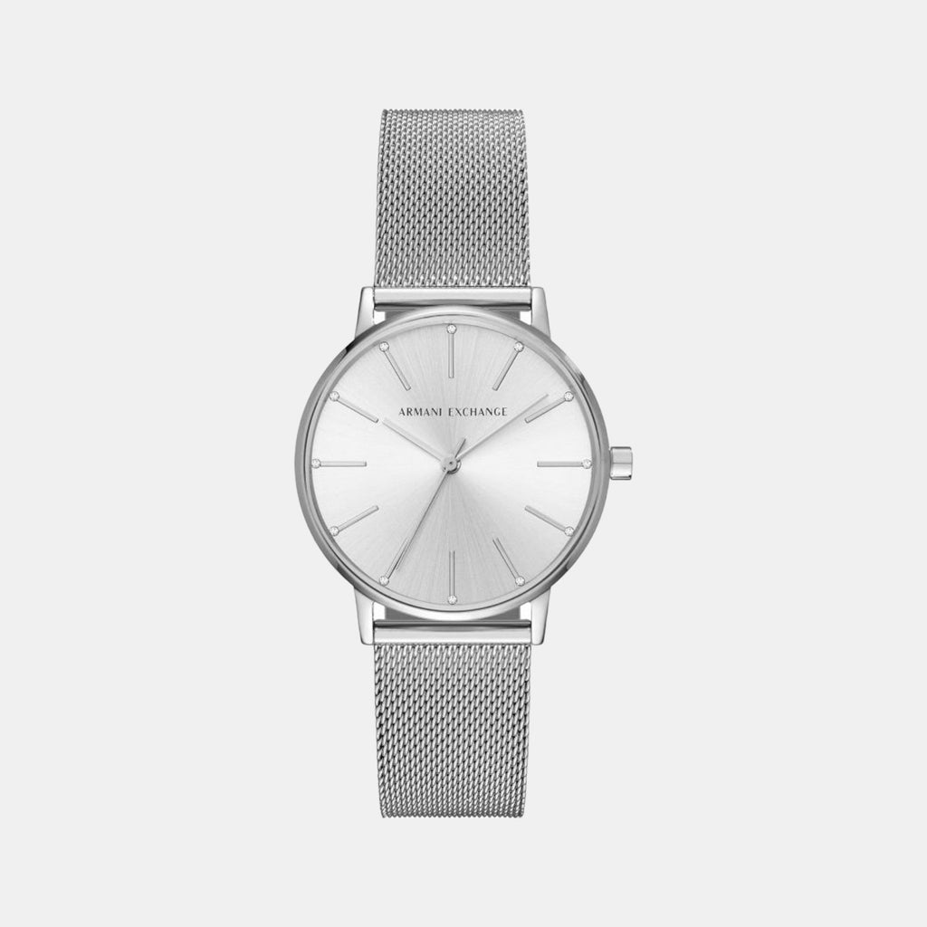 Armani Exchange Round Silver Analog watch