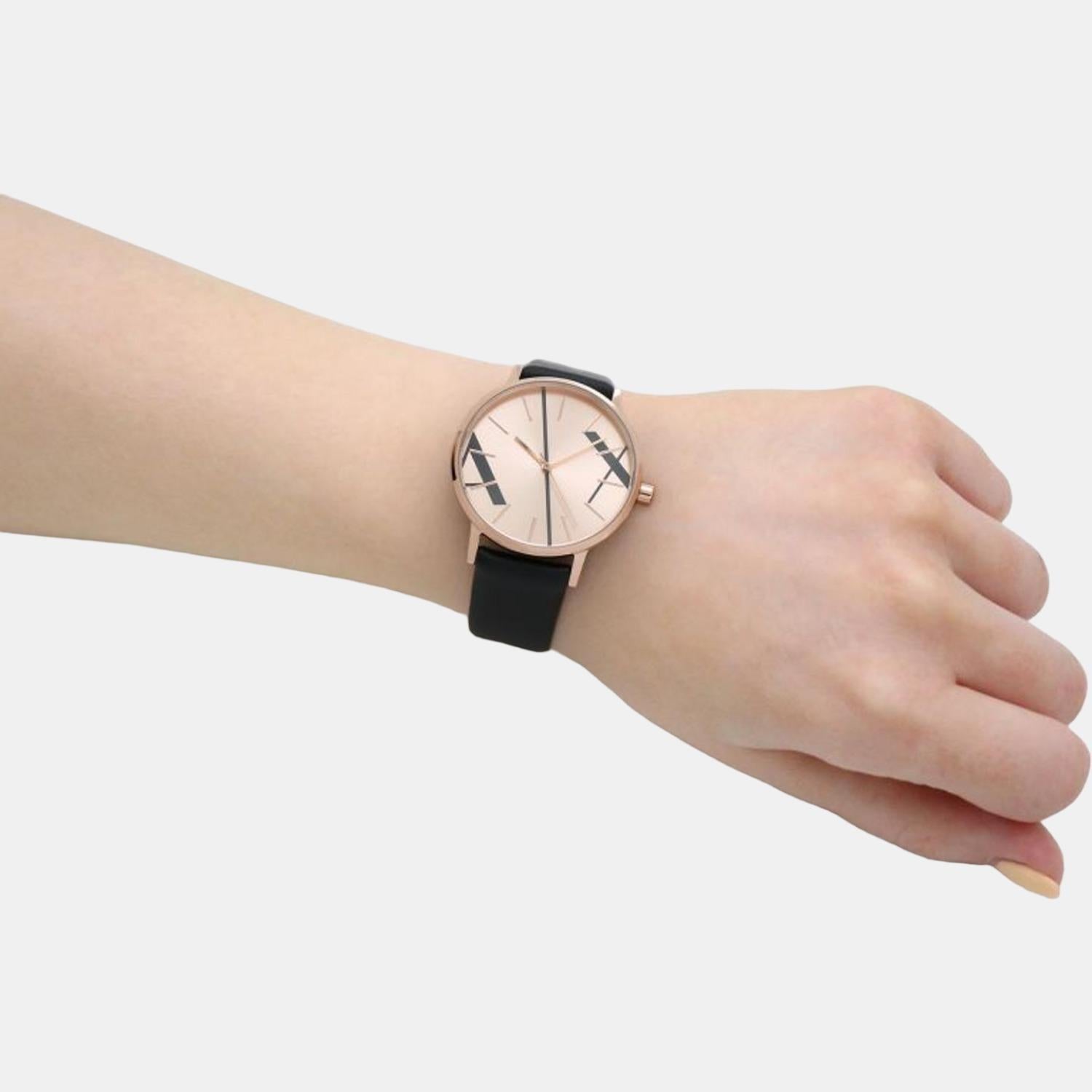 Armani Exchange Round Quartz Analog Women watch