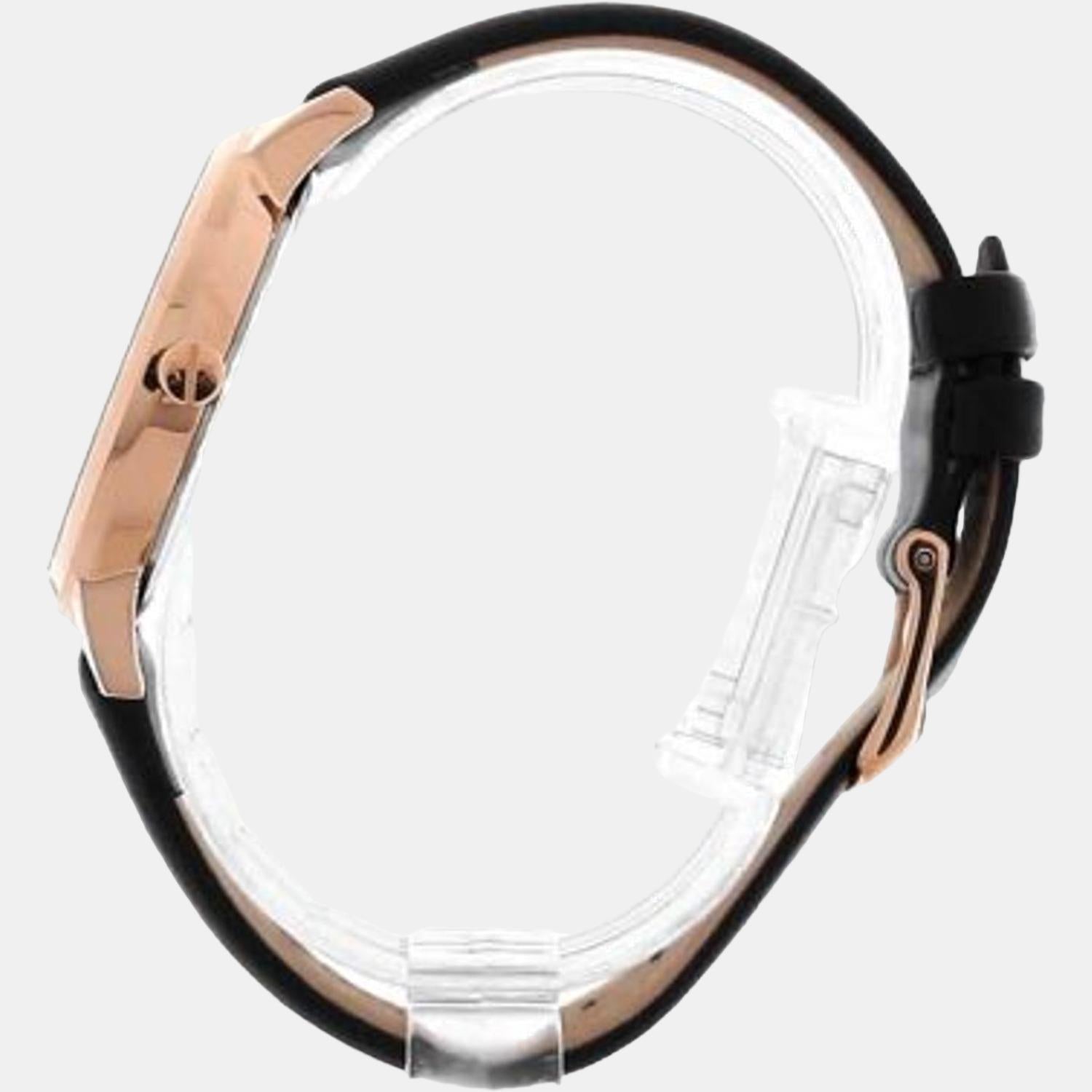 Armani Exchange Women Round Rose Gold watch