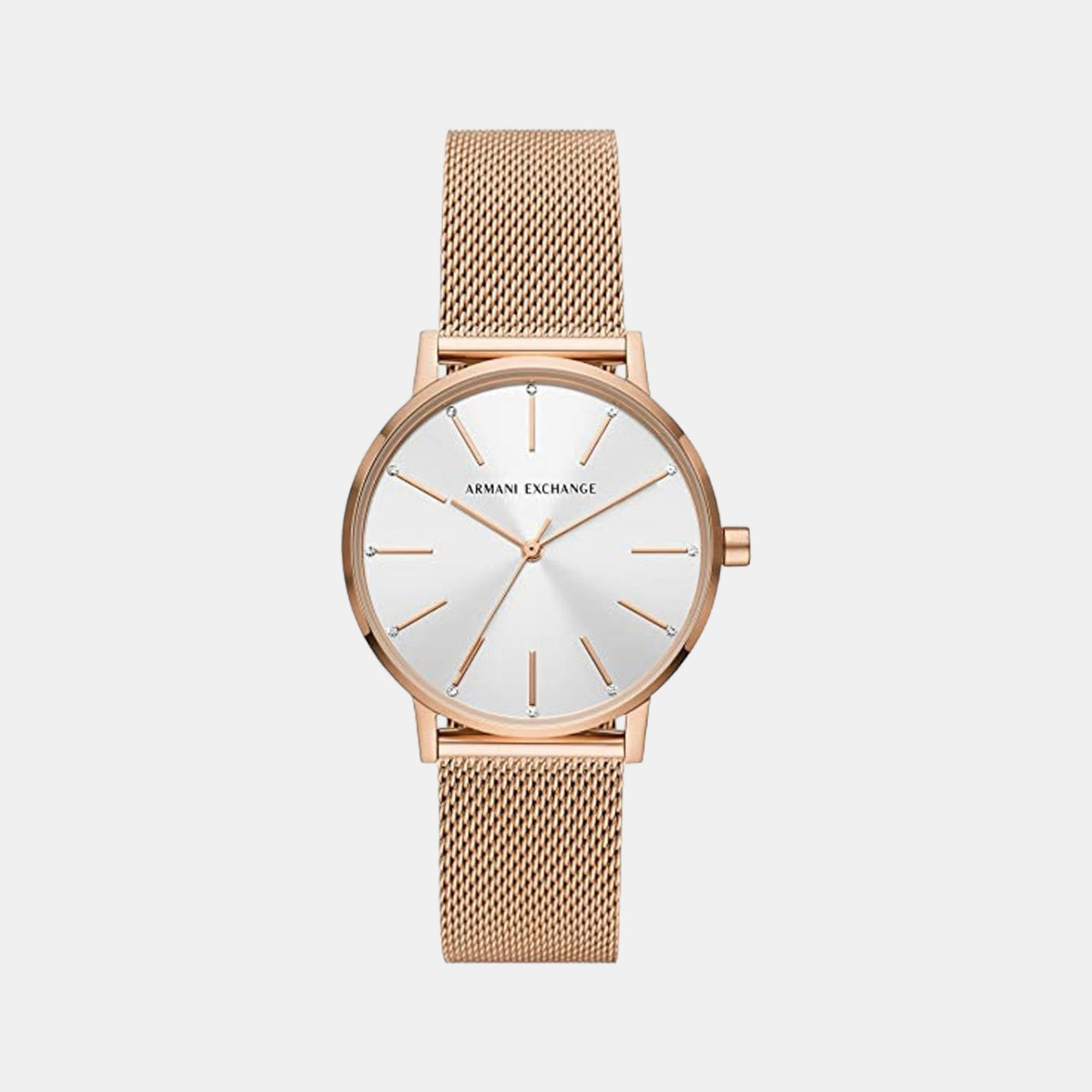 Armani Exchange Round Silver Analog watch