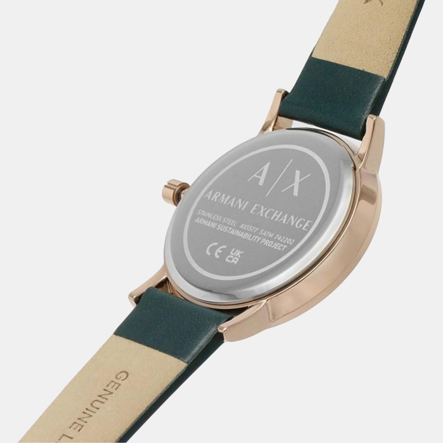 Armani Exchange Round Quartz Analog Women watch