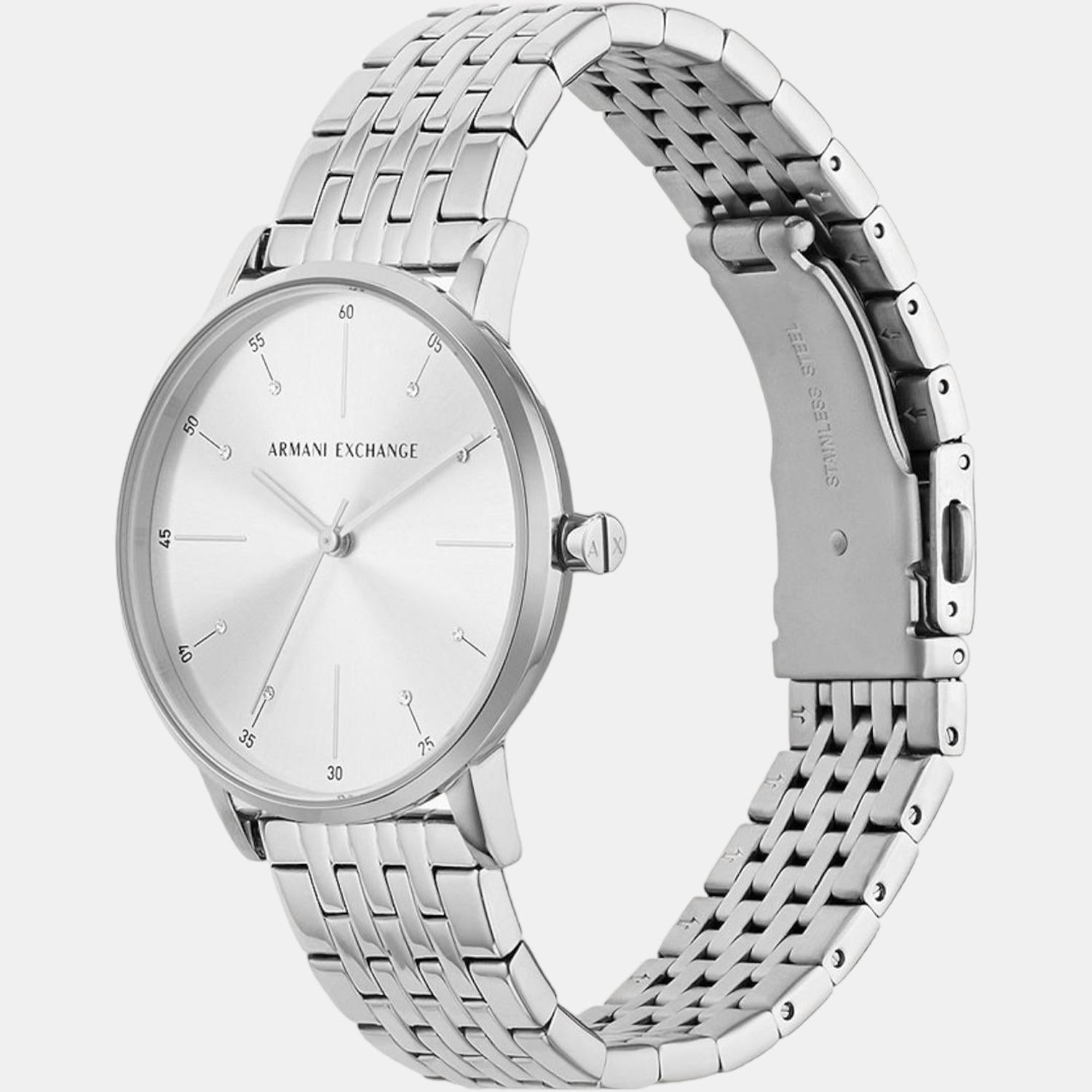 Armani exchange silver womens watch new arrivals