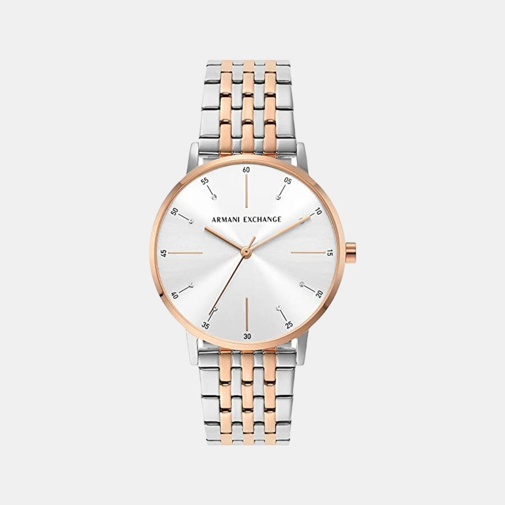 Armani Exchange Round Silver Analog watch