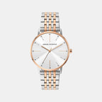 Armani Exchange Round Silver Analog watch