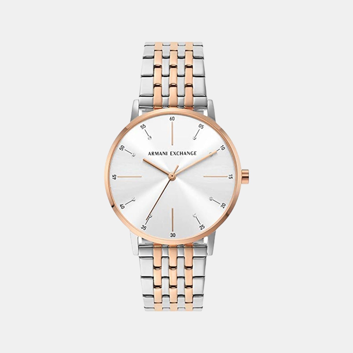 Armani Exchange Round Silver Analog watch