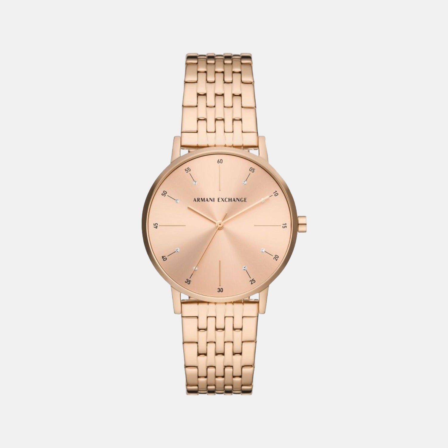 Armani Exchange Round Rose Gold Analog watch