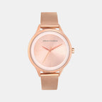 Armani Exchange Round Rose Gold Analog watch