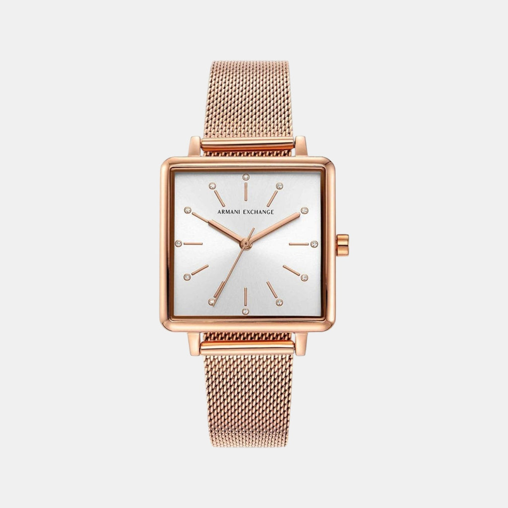 Armani Exchange Square Rose Gold Analog watch